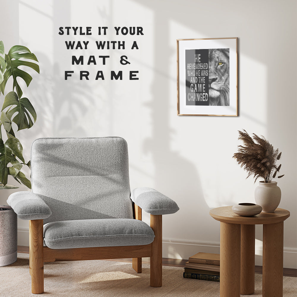 Masculine Motivational Office Wall Art - Home Office Wall Decor for Men - Motivational poster for Gym Wall Decor, Garage Decor, Man Cave Decor, Bedroom - Home Decor for Men - Inspirational quote