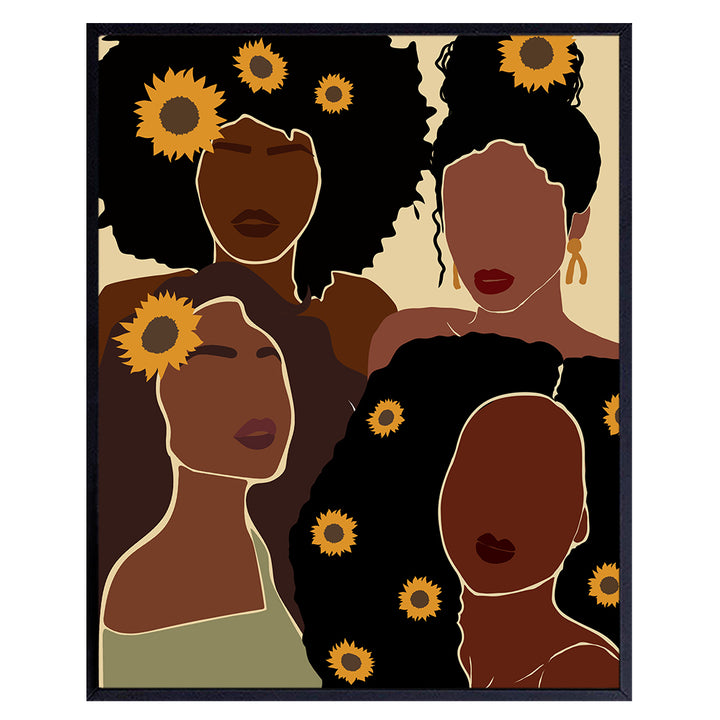 African American Women Wall Decor - Black Women Wall Art - African American Wall Art - Black Woman - Black Wall Art - Black Culture - Afro-American Wall Art - African American Gifts - African Wall Art