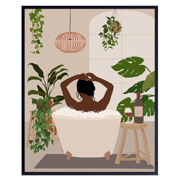 African American Woman - Bathroom Decor - African American Woman - African American Wall Art - Black Women - Black Culture - Latina Women - Bathroom Decorations, Accessories - Black Wall Art