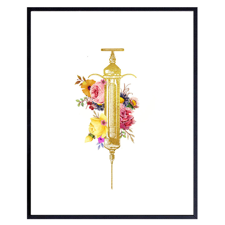 Vintage Medical Home Decor, Wall Art Decoration - Unique Gift for Registered Nurse Practitioner, Physician Assistant, Doctor, RN, MD, Med Student - Medical Office Decor, Living Room - 8x10 UNFRAMED