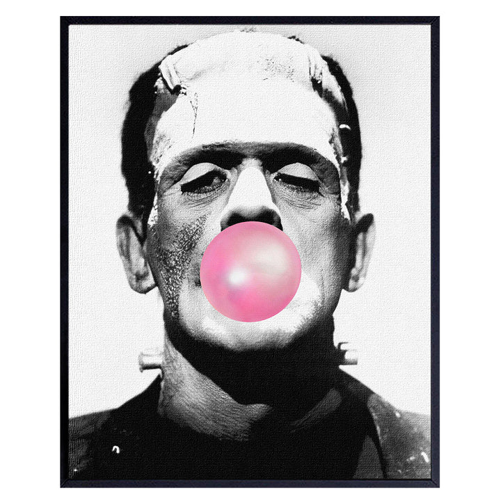 Frankenstein Wall Art & Decor - LARGE 11X14 - Vintage Hollywood Scary Monster Movie Poster - Horror Movie Photograph for Home Theater Wall Decor, Men, Kids, Teens Bedroom - Funny Retro Photo Picture