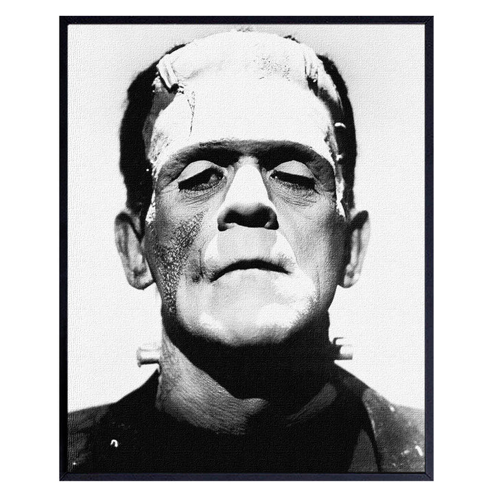 Vintage Hollywood Frankenstein Poster - 8x10 Funny Retro Photo Photograph wall Art Decor, Room Decorations Picture for Men, Kids, Teens Bedroom, Apartment, Dorm - Humorous Gift