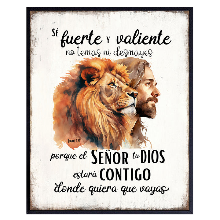 Decoracion de Pared Cristiana en Espanol - Jesucristo - Religious Spanish Decor - Jesus Wall Art & Decor - Christian Inspirational Wall Decor - Bible Verses, Bible Quotes - Jesus Christ