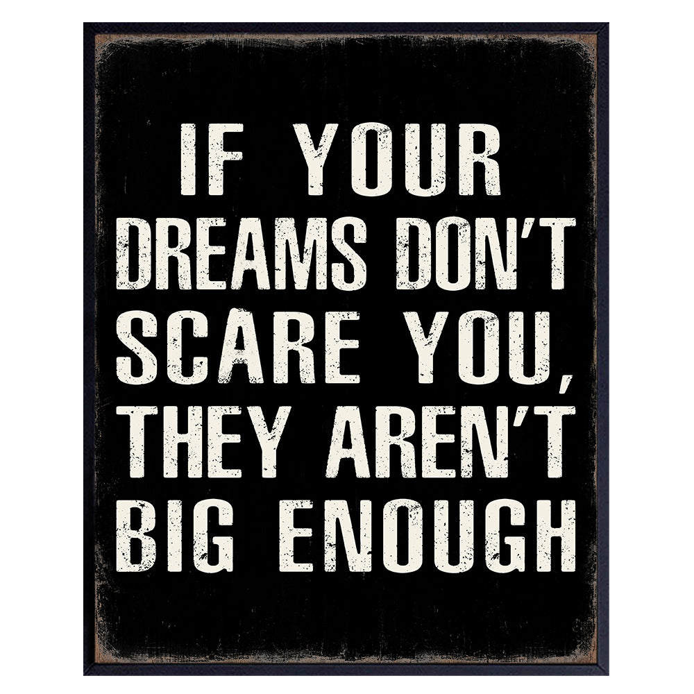 Motivational Quotes Wall Art 11x14 - Inspirational Quotes for Men - Sports Room Decor - Gym, Man cave, Bar, Bedroom, Home Office Decor - Positive Quotes Sayings - Entrepreneur Encouragement Gifts