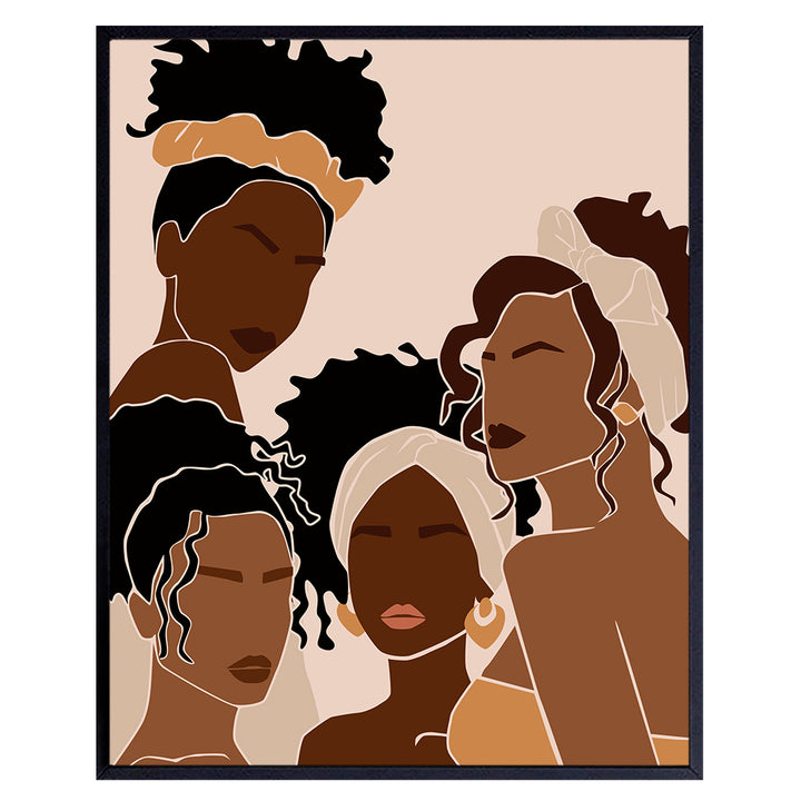 African American Women - Black Women Wall Decor - African American Wall Art - Black Women - African Wall Art - Black Wall Art - Black Culture Gifts - Latina - Hispanic - Afro Wall Art