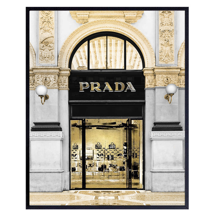 Photo of Prada Store - Glam Living Room Decor - Luxury Wall Decor - Designer Wall Decor - Fashion Wall Art - Glamour Wall Art - High Fashion - Fashion Design - Bling Wall Decor - Luxury Gift