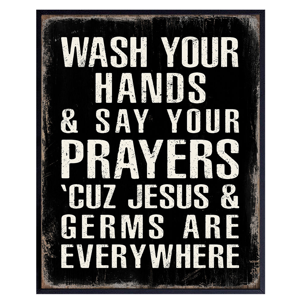 Washed Clean Christian Sign Laundry Room – Yellowbird Art & Design
