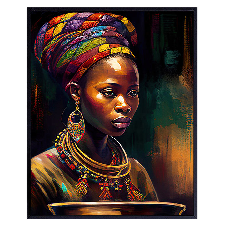 Black Woman Wall Art & Decor - African American Wall Art Black women - African Americans - African American Gifts for Women - Black Girl Decorations - African American Wall Decor - Black Culture