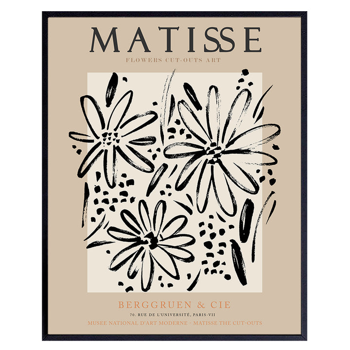 Matisse Wall Art & Decor Poster - 8x10 Matisse Print - Aesthetic Pictures - Abstract Art - Minimalist Wall Art - Gallery Wall Art - Mid Century Modern Wall Decor - Museum Poster - Henri Matisse