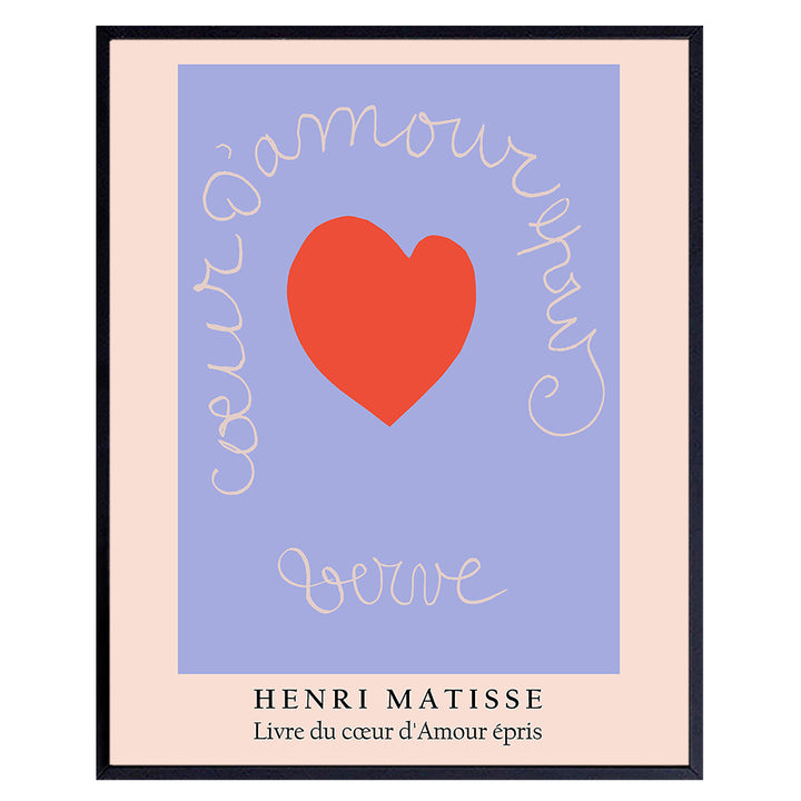 Minimalist Matisse Wall Art & Decor - Mid Century Modern - Aesthetic Room Decor - Gallery Wall Art Poster Print - Museum Pictures - Bedroom Living Room - Henri Matisse - Abstract Gifts for Women