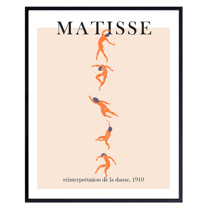 Abstract Matisse Wall Art & Decor Set - Mid Century Modern Wall Decor - 8x10 Matisse Poster Print - Aesthetic Pictures - Minimalist Wall Art - Gallery Wall Art - Museum Poster - Henri Matisse