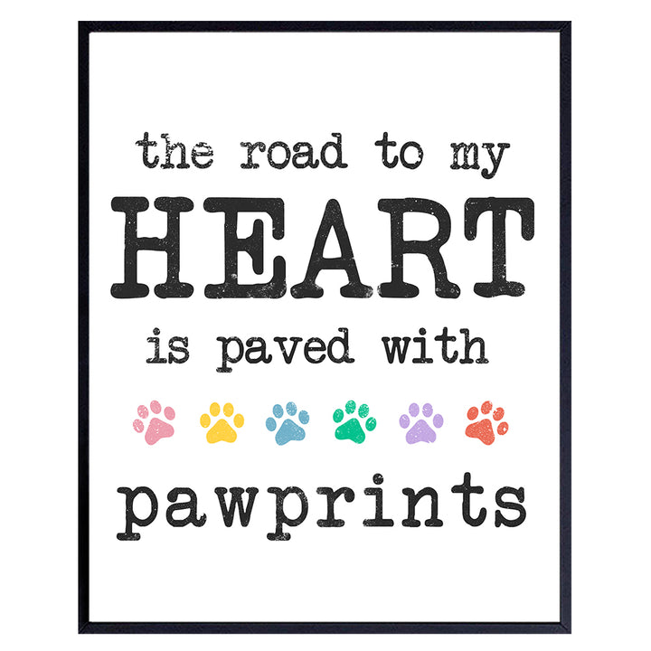 Cat Wall Decor - Dog Wall Decor - Cat Decorations for Cat Lovers - Cat Themed Gifts - Pet Owner Gifts - Cat Wall Art - Puppy Wall Decor - Cat Lover Gifts - Cat Room Decor - Dog Lover Gifts for Women