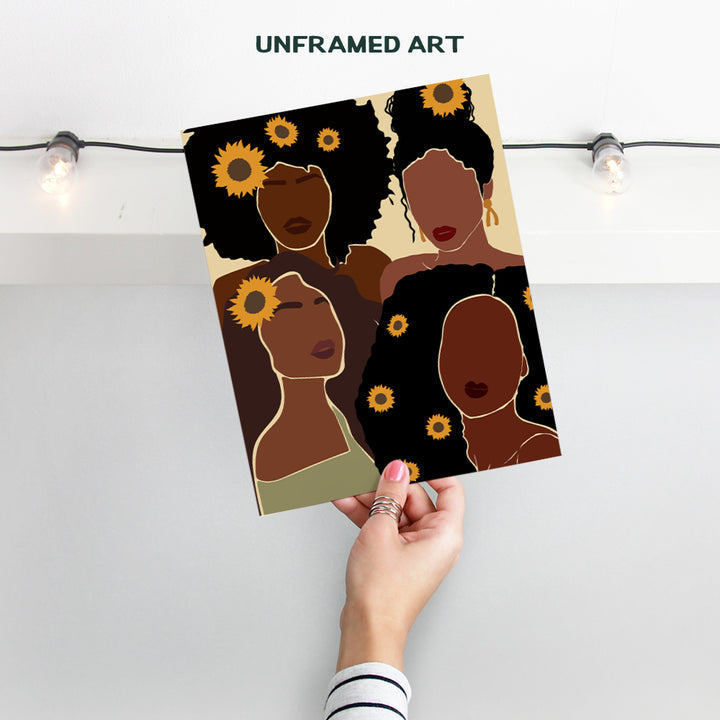 African American Women Wall Decor - Black Women Wall Art - African American Wall Art - Black Woman - Black Wall Art - Black Culture - Afro-American Wall Art - African American Gifts - African Wall Art