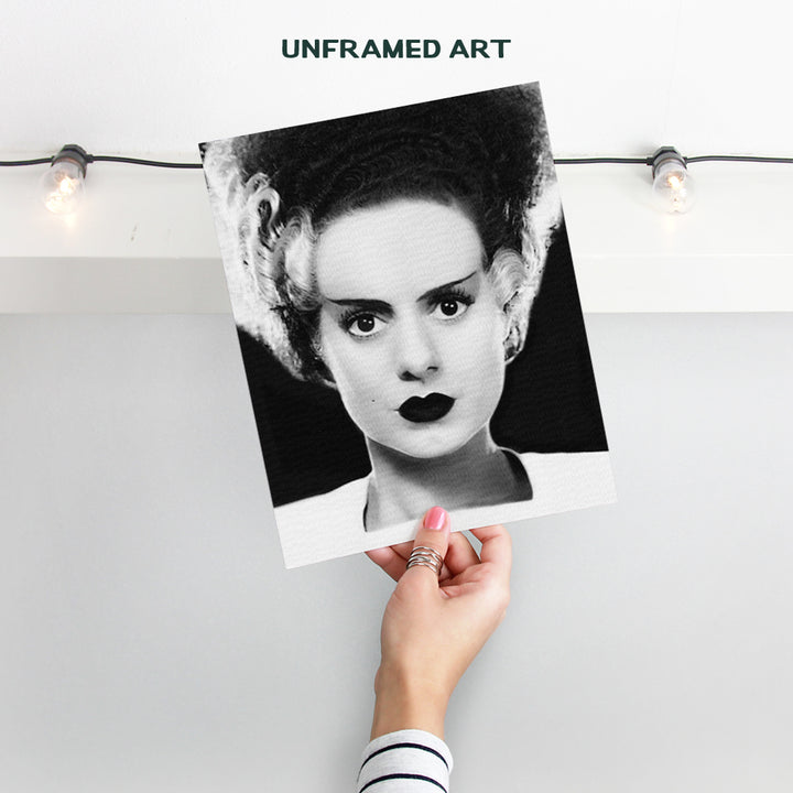 Bride of Frankenstein Picture Poster - 8x10 Retro Vintage Hollywood Scary Monster Movie Room Decorations, Art Print Photo, Photograph - Funny Gothic, Goth, Humorous Wall Decor - Gift for Women