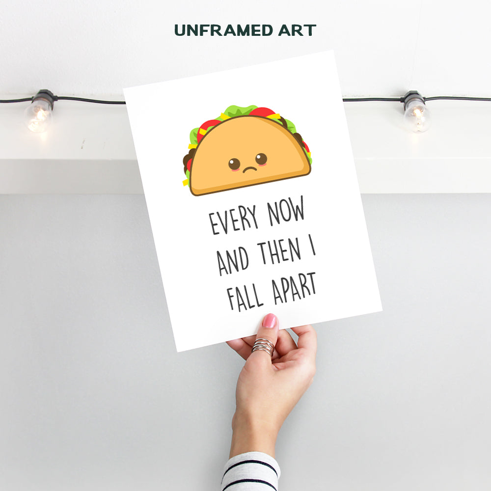 Kitchen Decor - Dining Room Decor - Restaurant Cafe Wall Decor - Unique Housewarming Gift for Chef, Cook - Funny Wall Art - Home Decoration Picture Print - 8x10 Taco