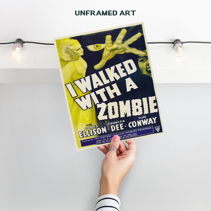 Zombies Movie Poster - 8x10 Vintage Hollywood Horror Movie Poster Wall Art Print - Creepy Classic Scary Movie Home Decor Picture for Man Cave, Boys Bedroom, Teens Room - Gift for Men