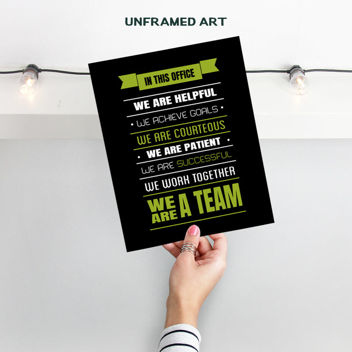 Motivational Quote Art Print - Inspirational Teamwork Wall Art Poster - Contemporary Chic Home Decor for Office, Desk or Workspace - Gift for Boss, Manager, Team Leader, Entrepreneur - 8x10 Unframed