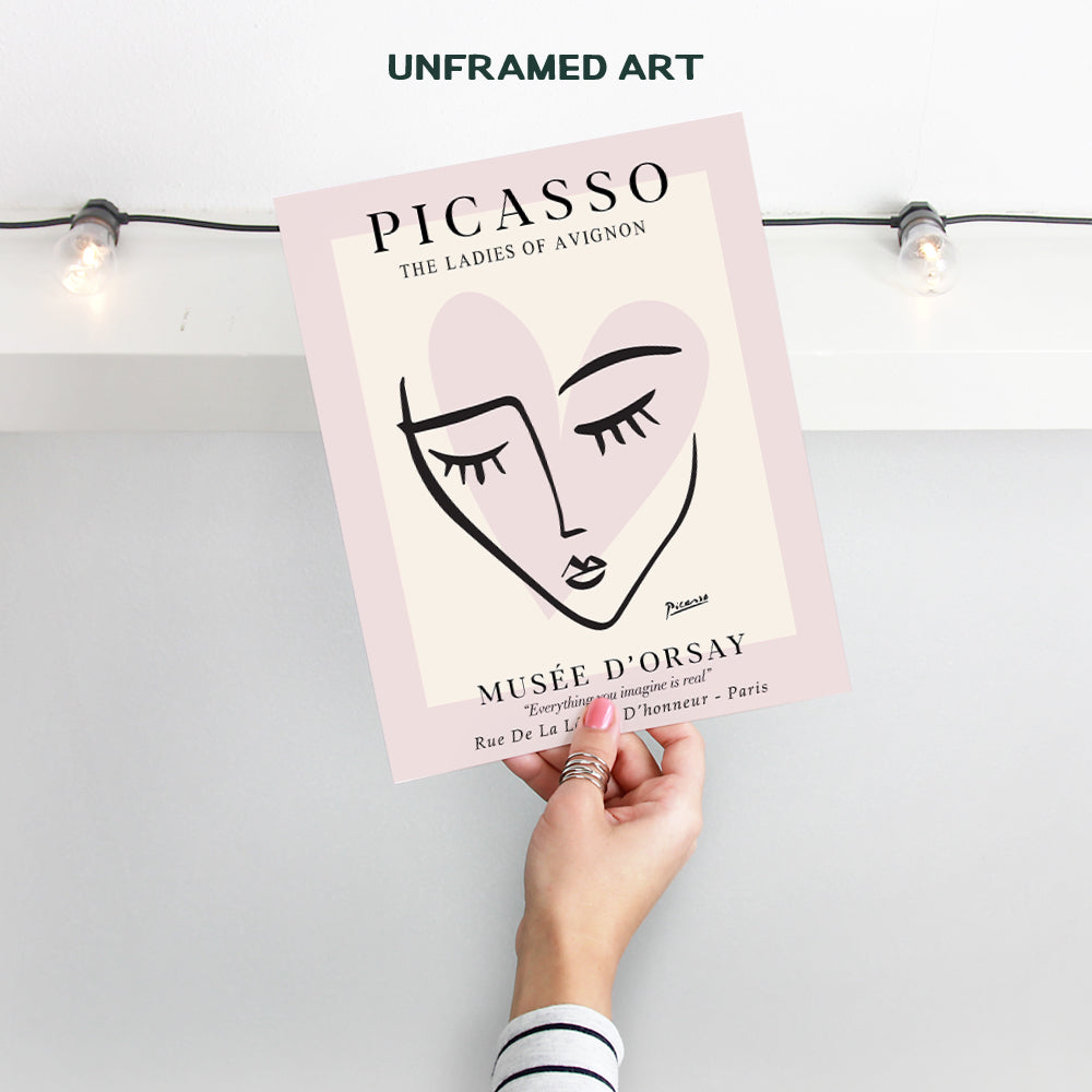 Pablo Picasso Poster Prints 8x10 - Abstract Wall Art & Decor - Mid-Century Modern Room Decor - Minimalist Wall Decor - Gallery Wall Art - Museum Poster - Line Art Wall Decor - Art Gifts for Women