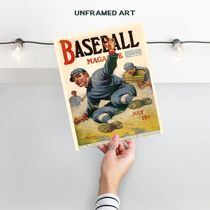 Vintage Baseball Unframed Photo Wall Art Print - Perfect Affordable Gift - Man Cave Display - Great For Home Decor - Ready to Frame (8x10)