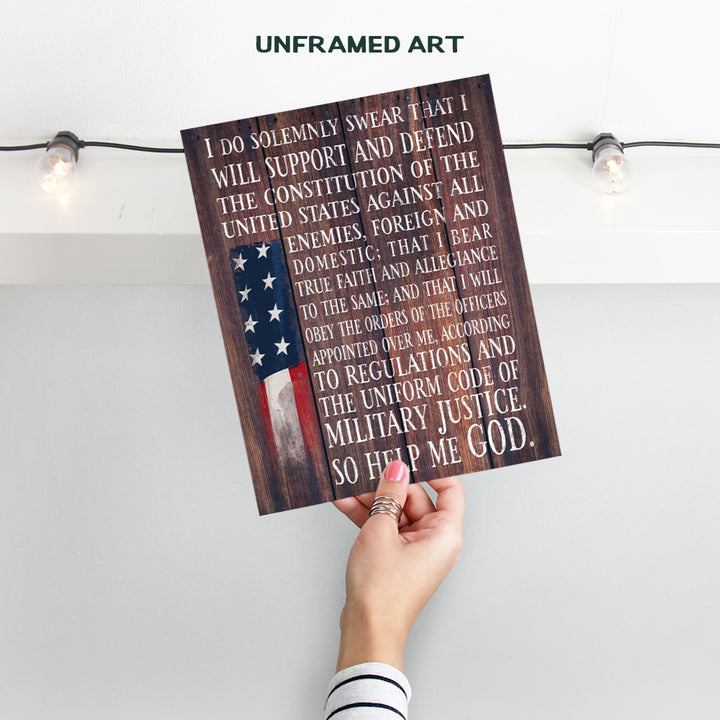 Military Decorations - American Flag Wall Decor - Patriotic Wall Decor Gifts - Marine Corps, Navy, Army, Air Force, US Veterans, Republicans - Rustic Wall Art - Living Room, Home Office Decor