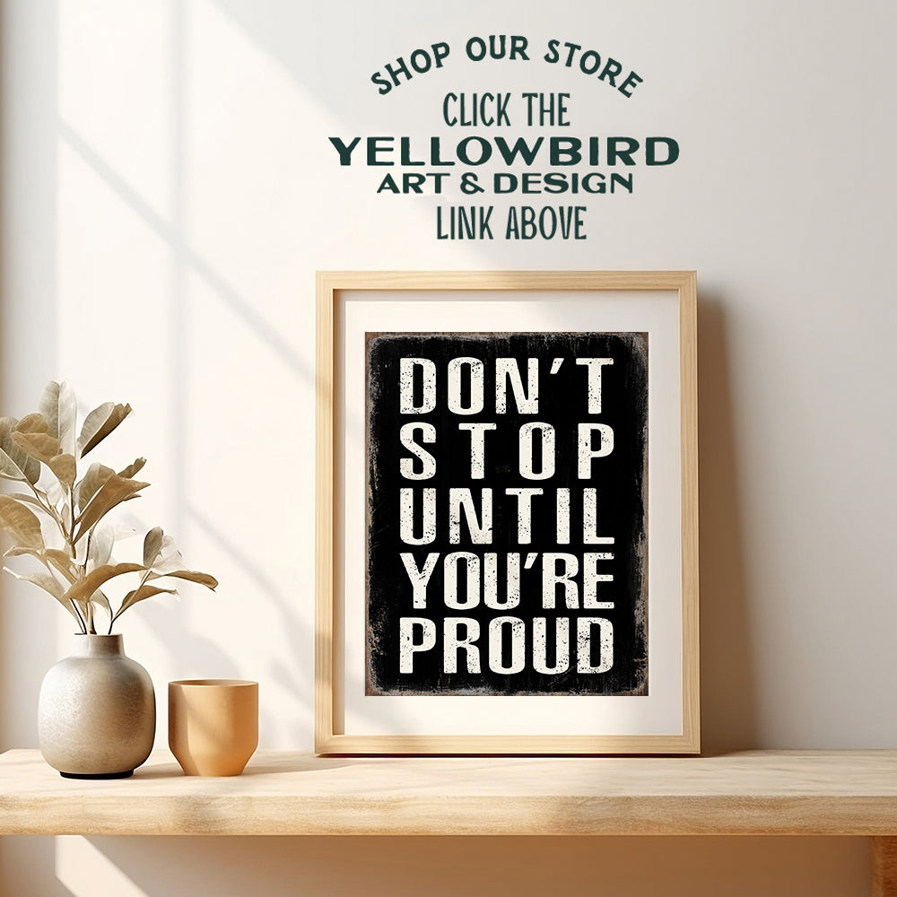 Motivational Quotes Wall Decor - Motivation Quote - Classroom, Home Office Decor - positive Sayings - Entrepreneur Gifts - Inspiring Wall Decor - Gym poster - Inspirational Gifts for Men, Women