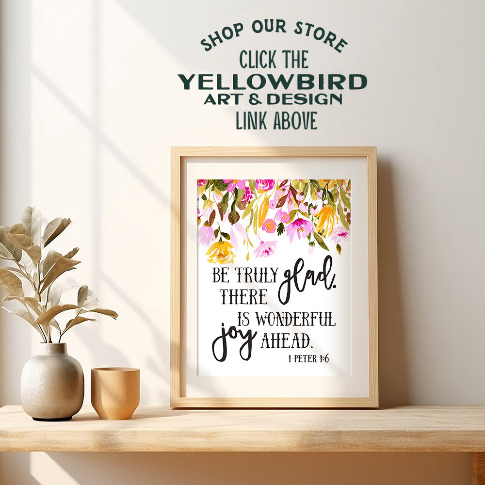 Motivational Bible Verse Wall Art - inspirational Religious Scripture Wall Decor - Positive Quotes Wall Decor - Blessed Gift for Christian Women, Teens, Graduation - 8x10 Poster