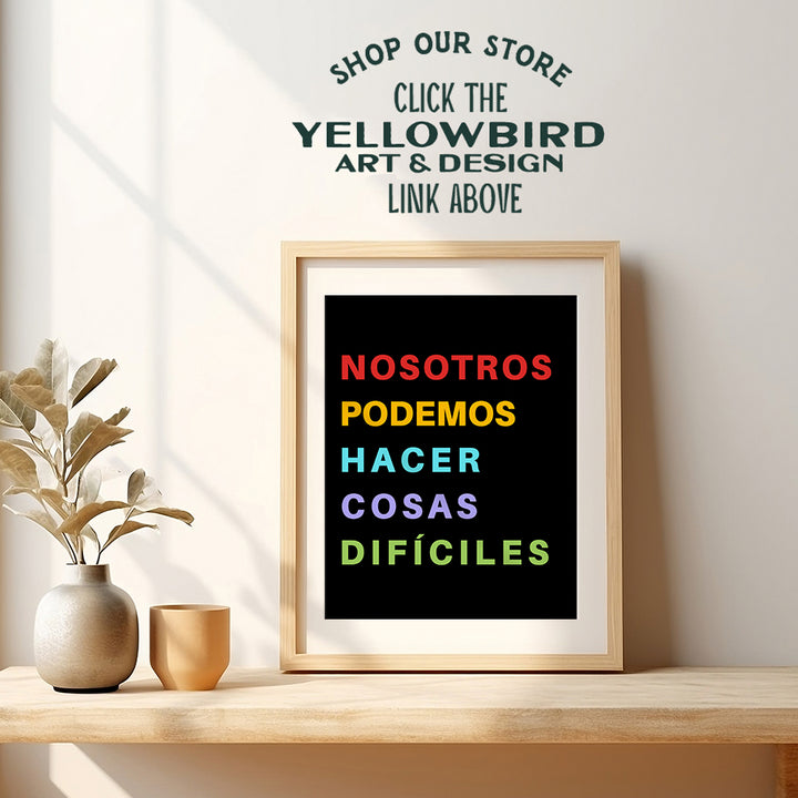 Decoracion Para Ninos Classroom Decor - Decoracion Para Sala for Mexican Kids - Teacher Supplies - Spanish Wall Decor - ESL Teaching Materials - Educational Posters - Inspiration Motivational Wall Art