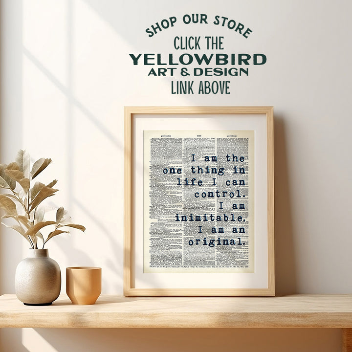 Inspirational Quote Wall Art Decor Poster -8x10 Motivational Home Decoration for Bedroom, Office Gift, Broadway Musical Play Lyrics, Entrepreneur - Unframed