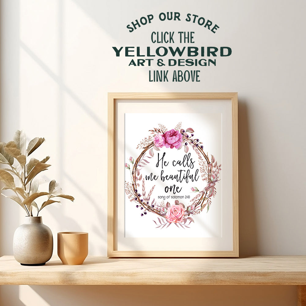 Inspirational Positive Quotes Christian Bible Verse Wall Decor - Religious Gift for Women, Girls, Teens - Blessed Scripture Wall Art for Bedroom, Living Room, Bathroom - 8x10 Motivational Poster