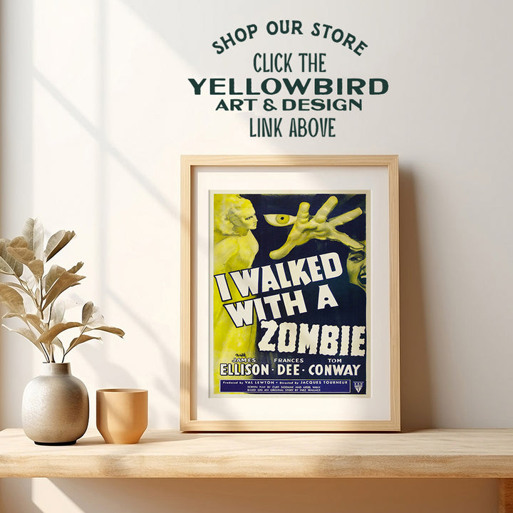 Zombies Movie Poster - 8x10 Vintage Hollywood Horror Movie Poster Wall Art Print - Creepy Classic Scary Movie Home Decor Picture for Man Cave, Boys Bedroom, Teens Room - Gift for Men