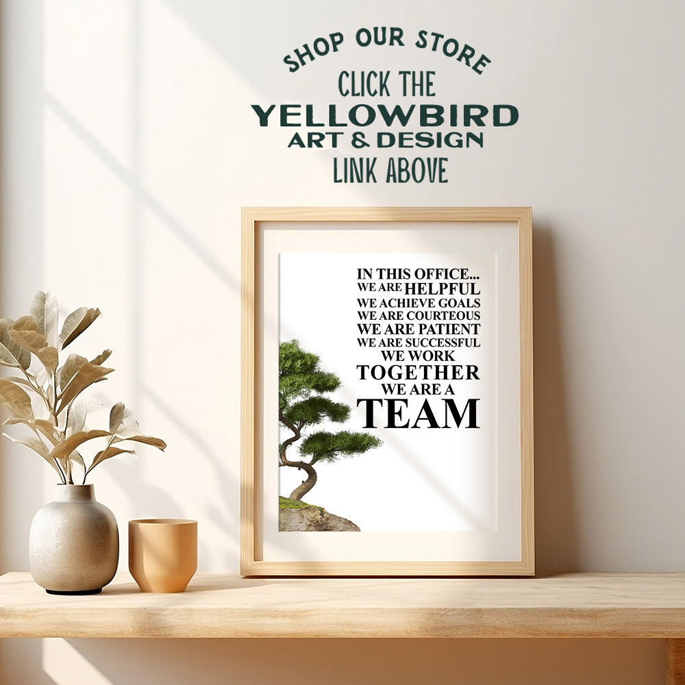 Motivational Home Office Wall Art & Decor - LARGE 11x14 - Motivational Posters - Inspirational Quotes - Success Wall Art - Team Teamwork Sayings Prints - Unique Gift for Boss, Manager