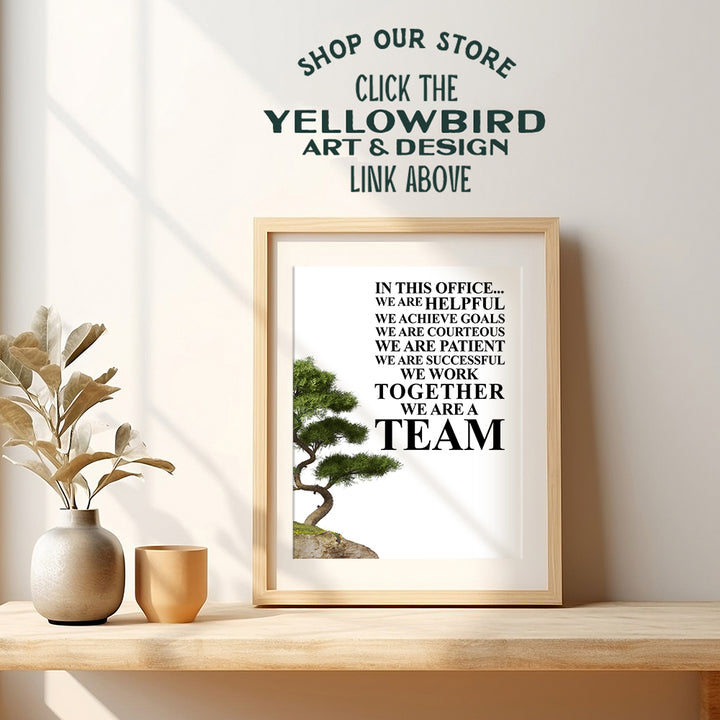 Motivational Home Office Wall Art & Decor - LARGE 11x14 - Motivational Posters - Inspirational Quotes - Success Wall Art - Team Teamwork Sayings Prints - Unique Gift for Boss, Manager