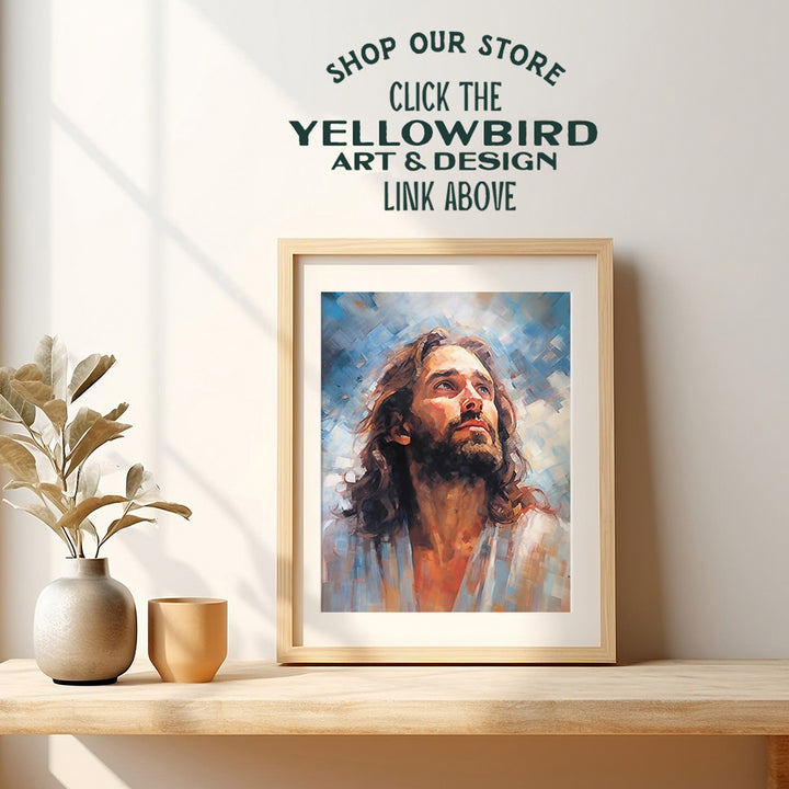 Jesus Christ Christian Wall Art - Religious Wall Art - inspiring Wall Art & Decor - spiritual Gift - Catholic Christian Art - God Wall Decor - Inspirational Wall Decor- Motivational poster, Women, Men