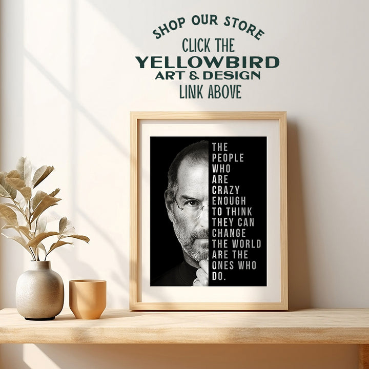 Motivational Wall Art Poster -8x10 Positive Quotes Wall Decor - Entrepreneurial Office Wall Art - Unique Room Decorations for Den, Man Cave - Gift for Men, Entrepreneur, Boss