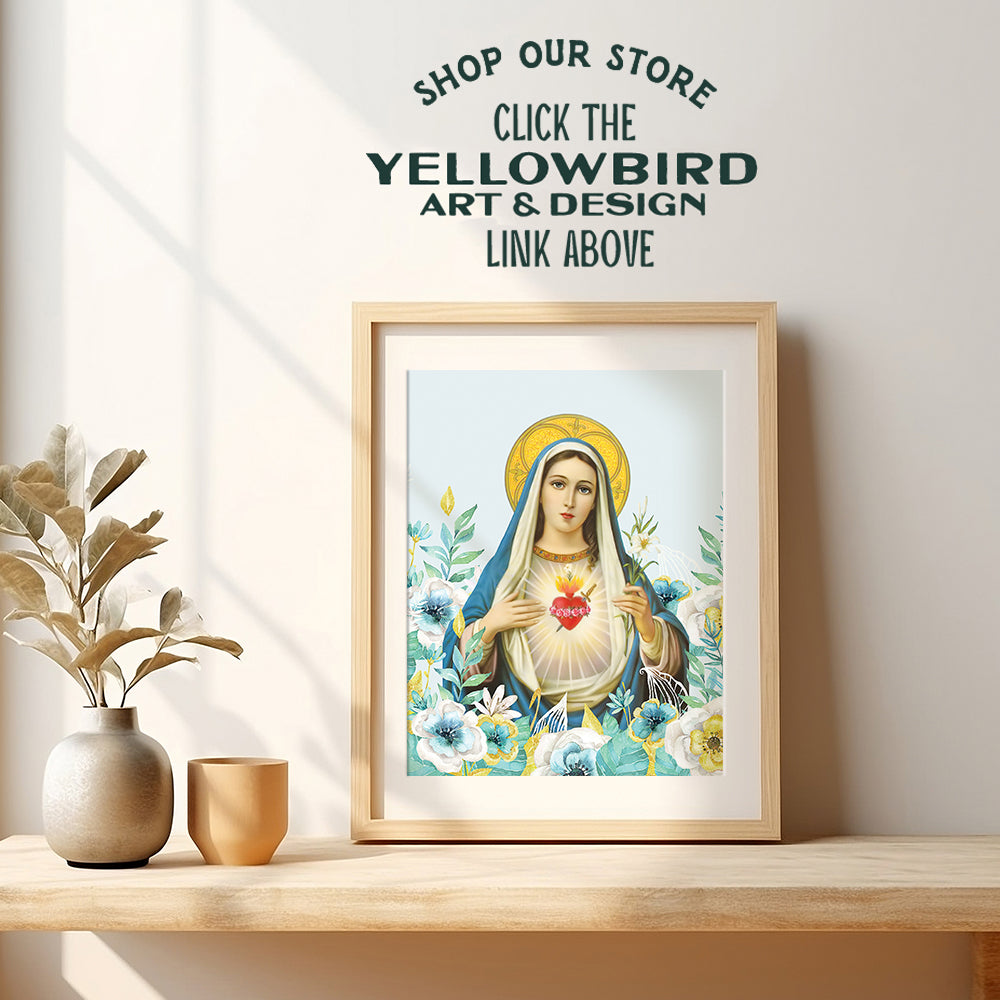 Virgin Mary Picture - Catholic Wall Decor - Mary Mother of God - Holy Mother - Christian Gifts - Religious Wall Art - Mary Mother of Jesus - Our Lady of Guadalupe - Blessed Mother - God Wall Decor