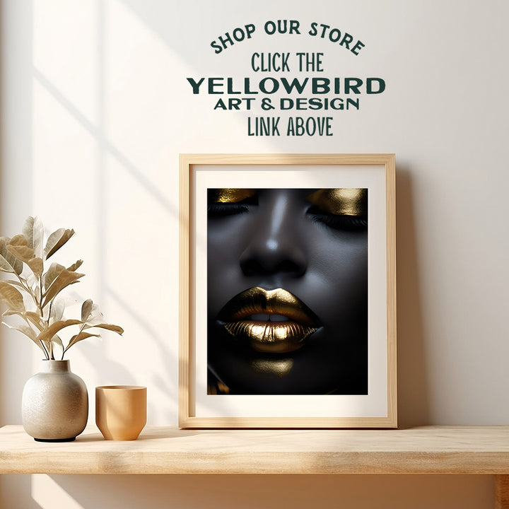 African Americans Wall Art for Women - Black women Black Art - Black Girl Wall Art - African American Decor - African American Art - Aesthetic Room Decor - Living room Bedroom Dining Room Home Decor