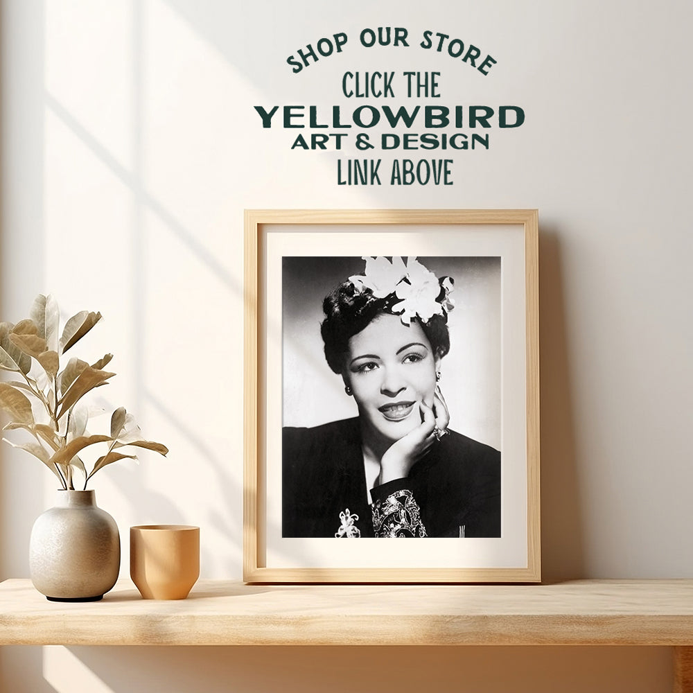 Billie Holiday Wall Art Picture - Billy Holiday Poster - African American Wall Art - Black History Wall Decor- Black Art - Vintage Black Culture Photo - Jazz Wall Art - Jazz Music - Musician Gifts