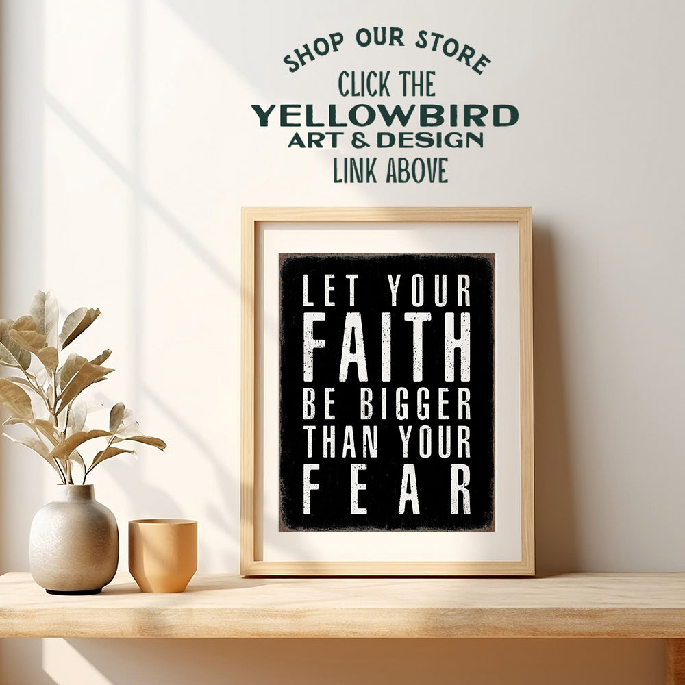 Christian Art Inspirational Wall Decor - Bible Verse Wall Art for Women, Motivational Poster for Men - Jesus, God, Religious Decorations - Encouraging positive Affirmation Christian Gifts - Faith Sign