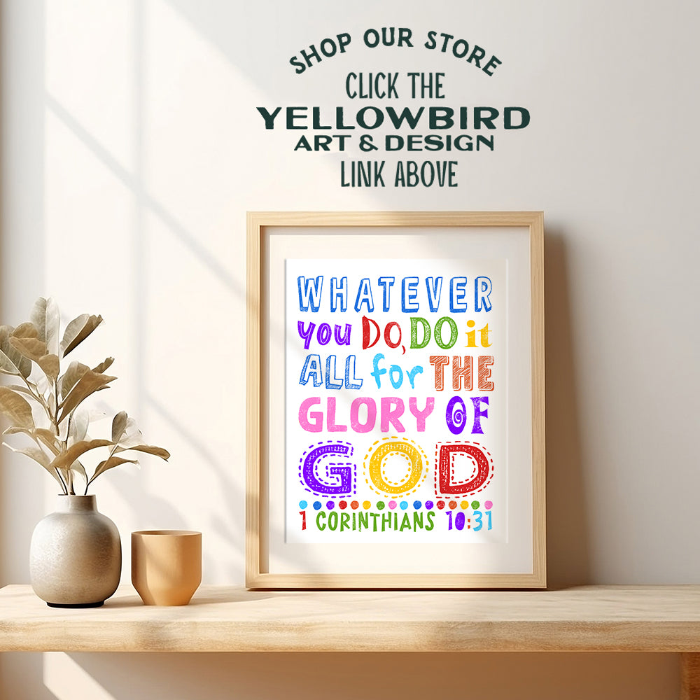 Christian Wall Art & Decor - Religious Wall Decor - Spiritual Wall Decor - Bible Verses Wall Decor - Catholic Gifts - Church Decorations - Scripture Wall Art - God Wall Decor - Inspirational Quotes