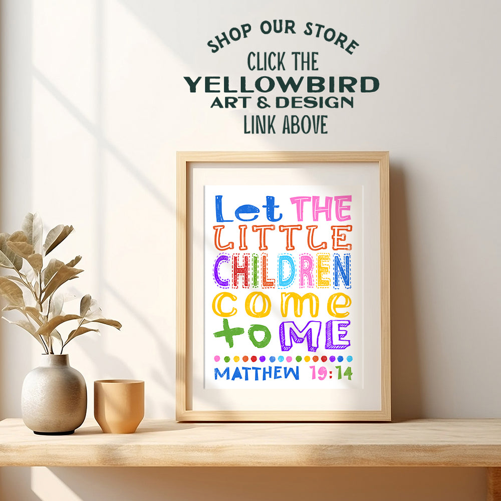 Religious Wall Decor For Kids - Christian Wall Art - Catholic Gifts for Women - Scripture Wall Art - Bible Verses Wall Decor- Little Boys Room Decor- Baby Nursery Decor- Girls Bedroom - God Wall Decor