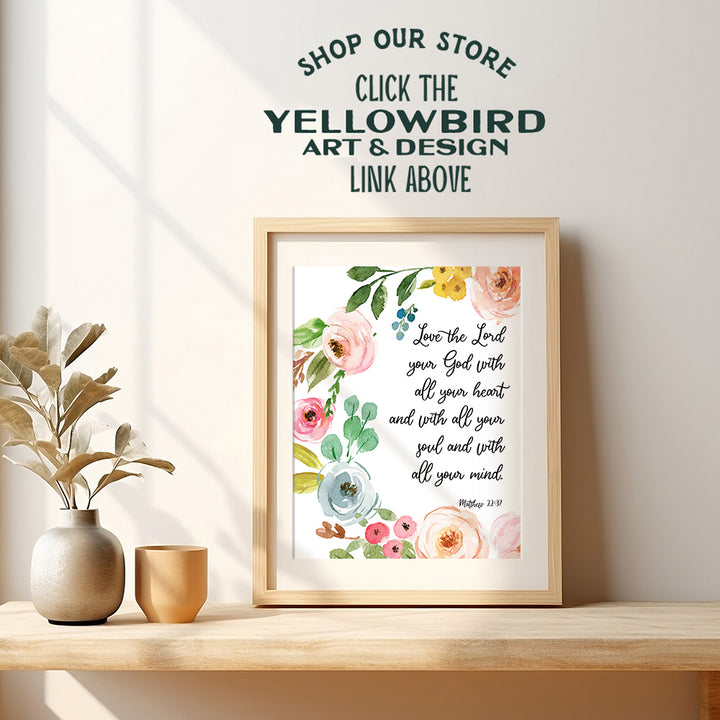 Scripture Wall Decor for Living Room, Nursery, Baby Bedroom, Bathroom - Unique Religious Christian Gifts for Women - Bible Verse Wall Art for Girls, Teens - Inspirational Quotes Poster Print Sign