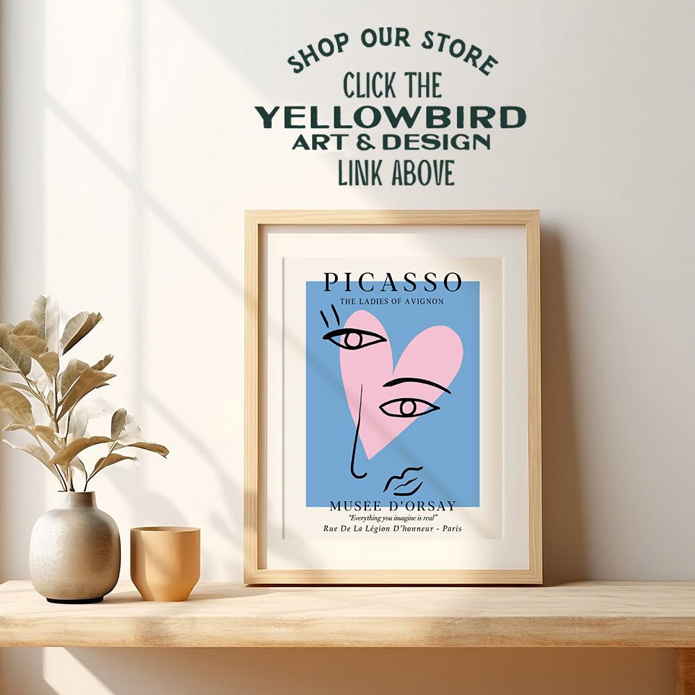 Pablo Picasso Wall Art Prints - Pablo Picasso Poster - Mid-Century Modern Room Decor - Gallery Wall Art - Museum Poster - Abstract Art - Minimalist Wall Decor- Line Art Wall Decor- Art Gifts for Women