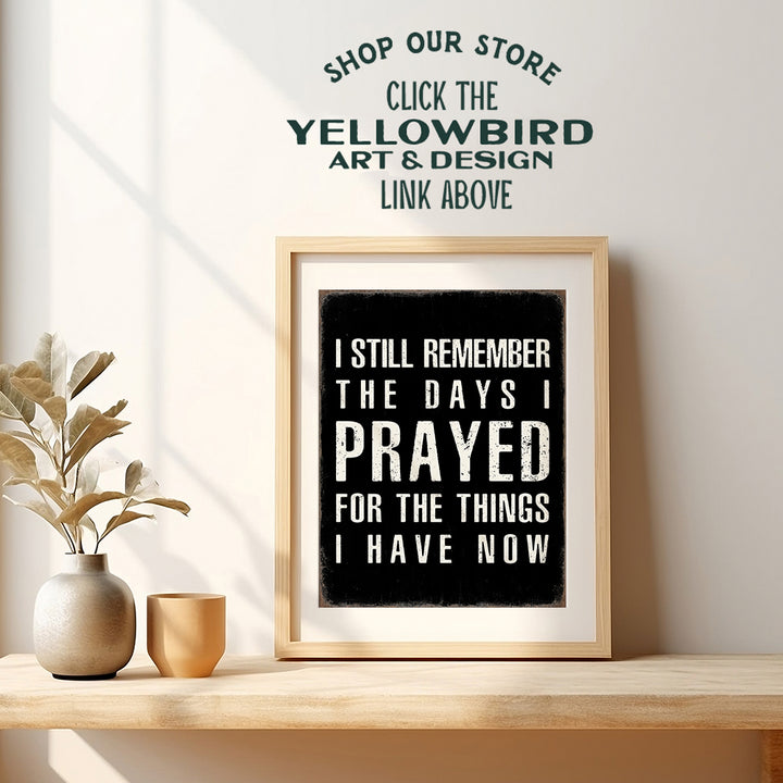 Christian Wall Art & Decor - Religious Gifts for Men - spiritual Wall Decor - masculine Christianity - God Wall Decor - Faith Wall Decor - Inspirational Quotes Wall Art - Yellowbird Art & Design 8x10