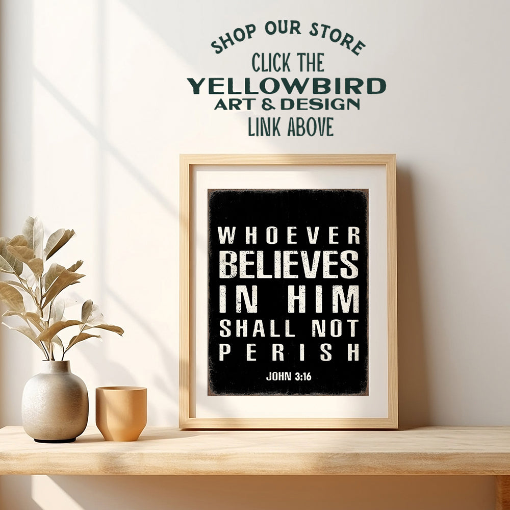 Religious Catholic Wall Art & Decor - Christian Church Decorations - Spiritual Inspirational Holy Scripture Bible Verses - Ordained Minister, Pastor Gifts for Men - Man Cave, Home Office, Boys Bedroom