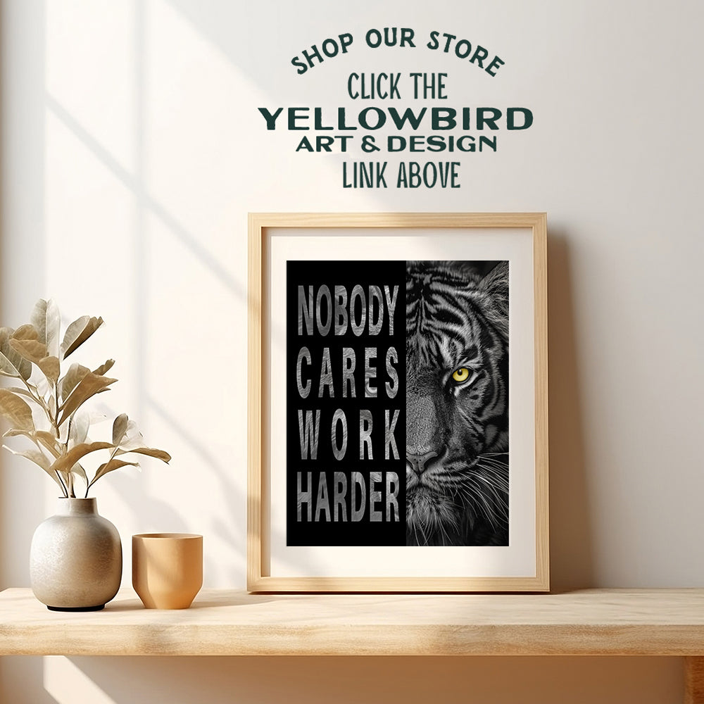 Home Office Wall Decor for Men - masculine Inspirational Wall Art, Motivational poster, Entrepreneur positive Quotes Wall Decor - Garage Decor, inspiring Gym Wall Decor, Mindset Man cave Home Decor