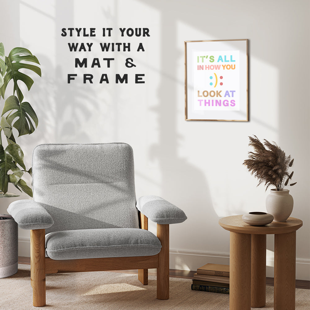 Inspirational Quotes Kids Classroom Decor - Family Wall Decor Motivational poster - Wall Art for Women, Girls, Student - Encouraging positive Affirmations for Kids playroom Decor - Home Office Decor