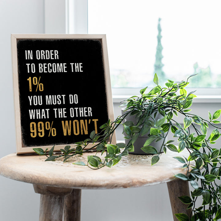 Office Inspirational Quotes Wall Art - Entrepreneur positive Sayings - Home Office Motivational Wall Art, Living room Decor for Men - Encouragement Gifts for Him - Gym Wall Decor, Man cave Accessories