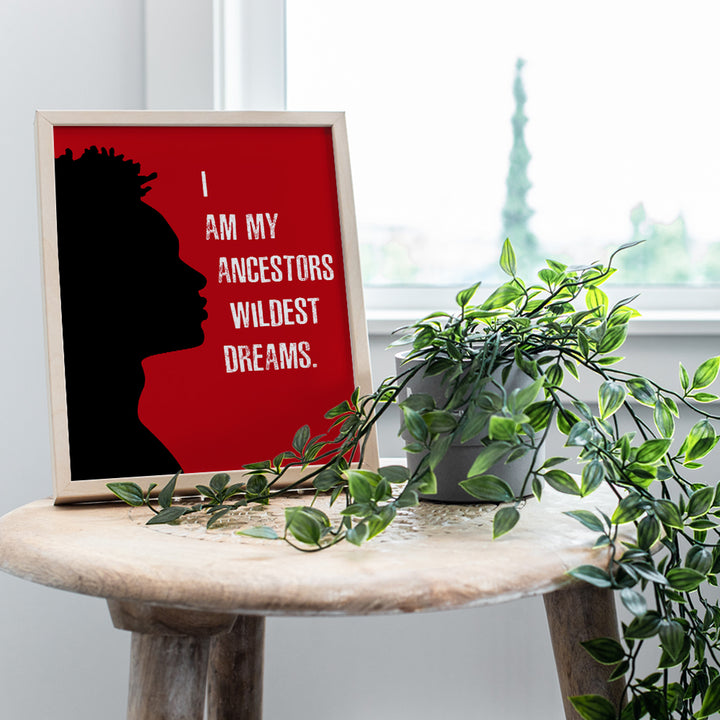 Motivational African American Art - Inspiring Quotes Wall Decor for Boys Bedroom, Teen Room, Living Room, Office - Gift for Men, Afro Americans - Black Lives Matter, BLM - Black Power Poster