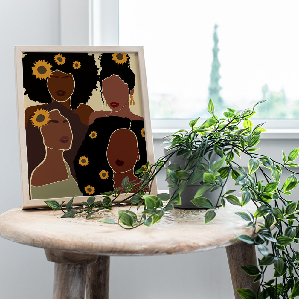 African American Women Wall Decor - Black Women Wall Art - African American Wall Art - Black Woman - Black Wall Art - Black Culture - Afro-American Wall Art - African American Gifts - African Wall Art