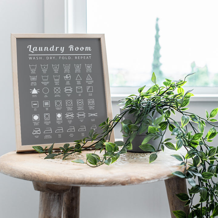 Laundry Room Wall Art Print - Typography Home Decor - Makes a Thoughtful Gift for Women, Men- 8x10 Photo - Unframed